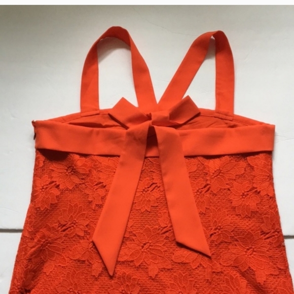 NWT! Banana Republic Navy Lace Cocktail Dress Size 8 - Picture 6 of 7